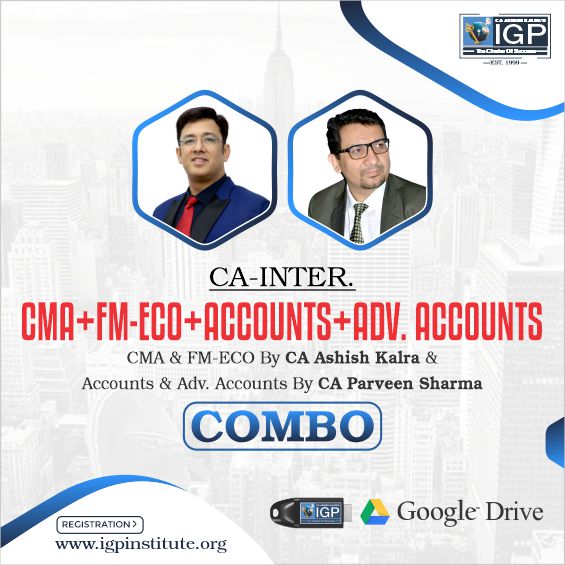CA Inter CMA, FMECO, ACCOUNT & Adv ACCOUNT Combo 